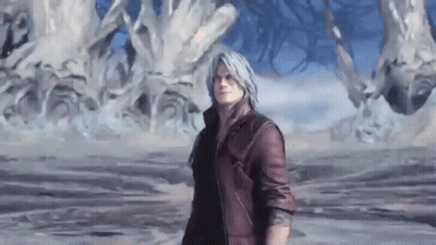 Man In Red Leather Jacket In Devil May Cry 5 GIF
