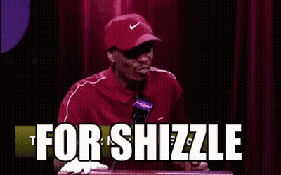 Man In Red Nike Hat Says For Shizzle At Podium GIF