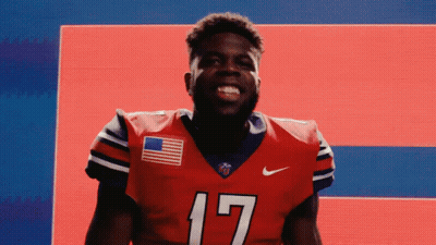 Man In Red Nike Jersey Number 17 GIF