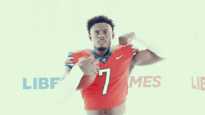 Man In Red Nike Jersey Number 7 GIF