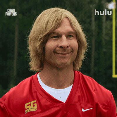 Man In Red Nike Jersey With SG GIF