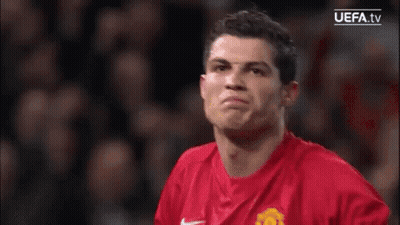 Man In Red Nike Shirt Making Funny Face GIF
