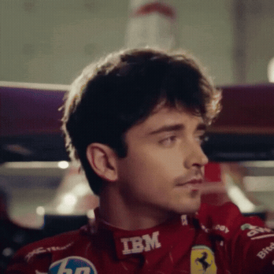 Man In Red Racing Suit IBM Collar GIF