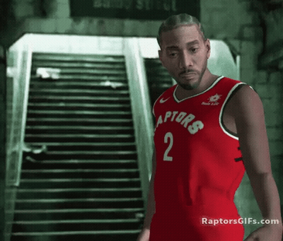 Man In Red Raptors Jersey GIF