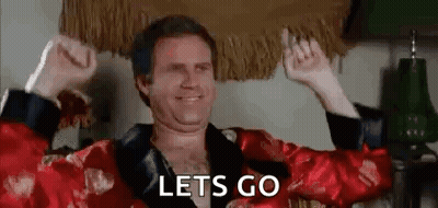 Man In Red Robe Raising Arms Saying Lets Go GIF
