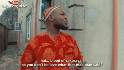 Man In Red Says Hai Blood Of Zakara GIF