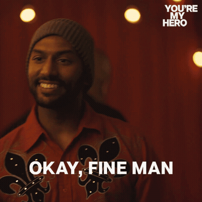 Man In Red Shirt And Beanie Saying Okay Fine Man GIF