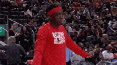 Man In Red Shirt And Headband GIF