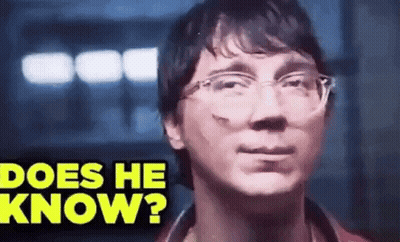 Man In Red Shirt Asking Do You Know GIF