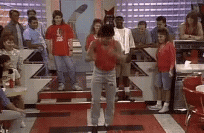 Man In Red Shirt Dancing GIF
