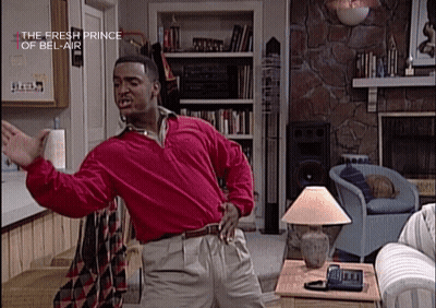 Man In Red Shirt Dancing Fresh Prince Of Bel-Air GIF
