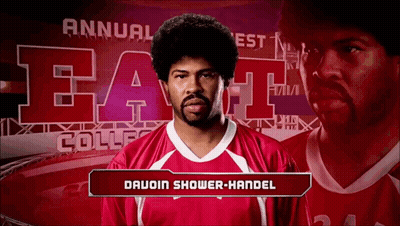 Man In Red Shirt Davoin Shower-Handel GIF