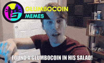 Man In Red Shirt Finds Gumbocoin In Salad GIF