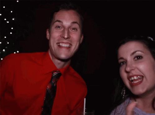 Man In Red Shirt Giving Thumbs Up GIF