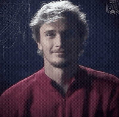 Man In Red Shirt Holding Beer GIF