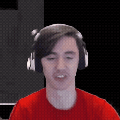 Man In Red Shirt Making Funny Face GIF