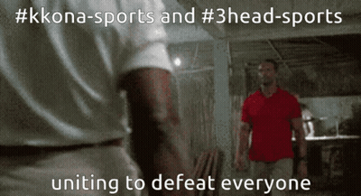 Man In Red Shirt Next To Man In White Shirt GIF
