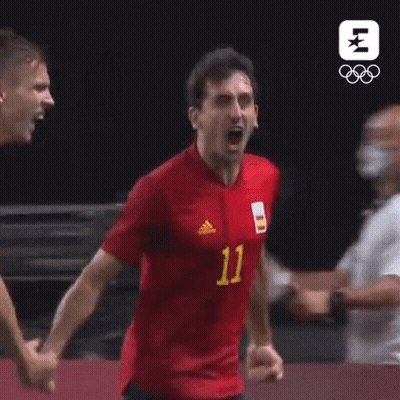 Man In Red Shirt Number 11 Screaming GIF