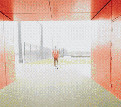 Man In Red Shirt Number 27 GIF