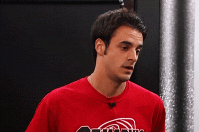 Man In Red Shirt Saying Atlanta GIF
