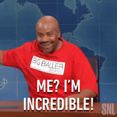 Man In Red Shirt Saying Big Baller Brand GIF