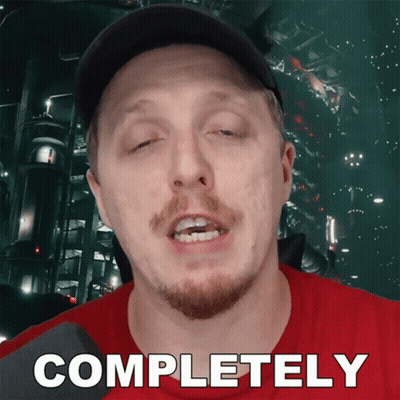 Man In Red Shirt Saying Completely GIF