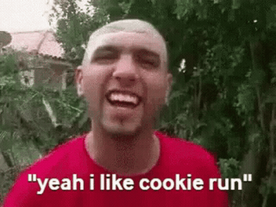 Man In Red Shirt Saying Cookie Run GIF