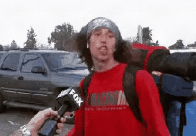 Man In Red Shirt Saying Fox GIF