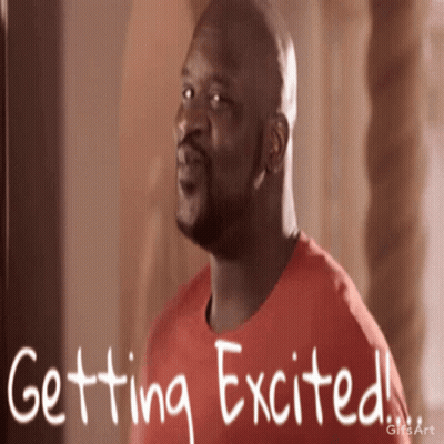 Man In Red Shirt Saying Getting Excited GIF