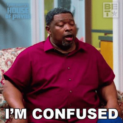 Man In Red Shirt Saying I'm Confused GIF