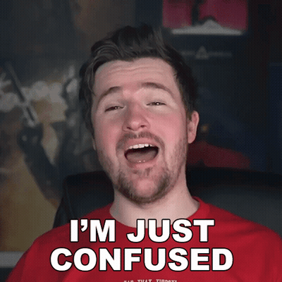 Man In Red Shirt Saying I'm Just Confused GIF