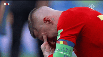 Man In Red Shirt Saying Living GIF