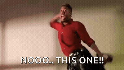 Man In Red Shirt Saying Nooo GIF