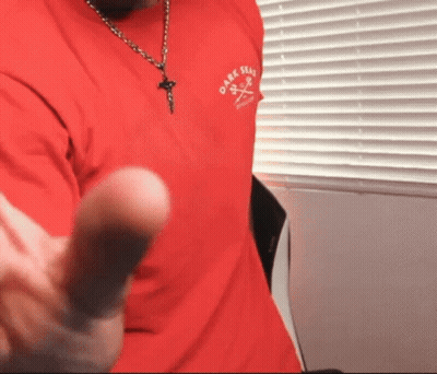 Man In Red Shirt Saying O-Ark Seals GIF