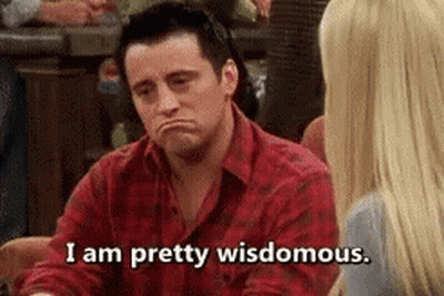 Man In Red Shirt Saying Pretty Wisdomous GIF