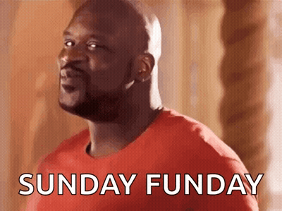 Man In Red Shirt Saying Sunday Funday GIF