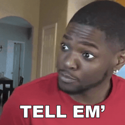 Man In Red Shirt Saying Tell Em GIF