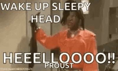 Man In Red Shirt Saying Wake Up GIF