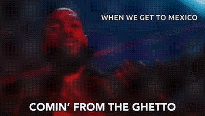 Man In Red Shirt Says When We Get To Mexico Comin From The Ghetto GIF