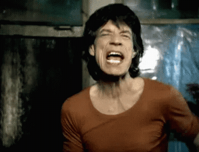 Man In Red Shirt Screaming Mouth Open GIF
