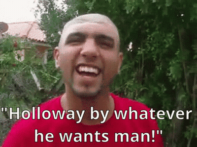 Man In Red Shirt Smiling Says Holloway By Whatever He Wants Man! GIF