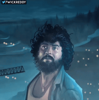 Man In Red Shirt Smoking Cigarette 7Wickreddy GIF