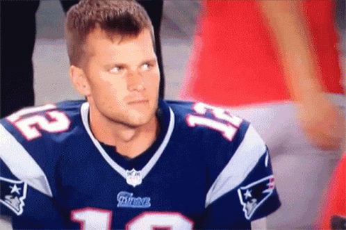 Man In Red Shirt Taking Selfie At Stadium GIF