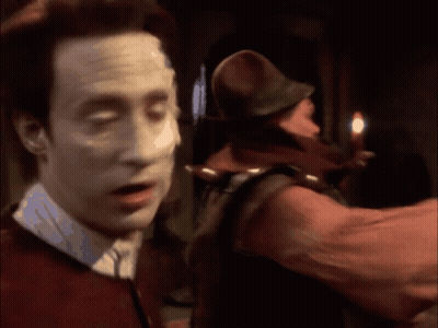 Man In Red Shirt Talking To Another Man GIF