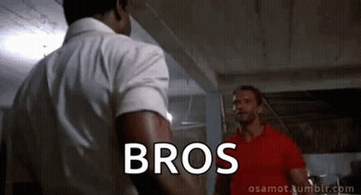 Man In Red Shirt Talking To White Shirt GIF