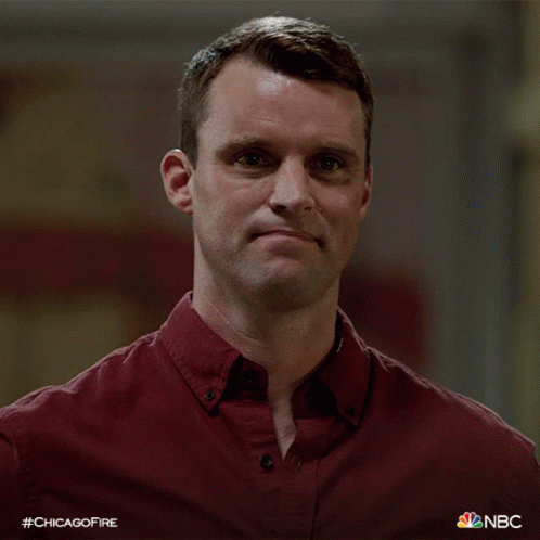 Man In Red Shirt With #Chicagofire GIF