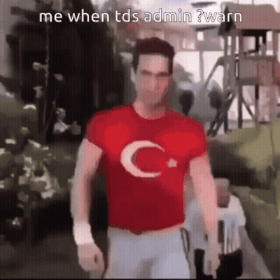 Man In Red Shirt With Crescent Moon GIF
