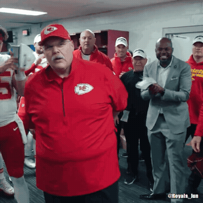 Man In Red Shirt With KC Logo GIF