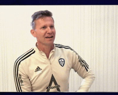 Man In Red Shirt With Letter A GIF
