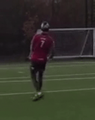 Man In Red Shirt With Number 7 GIF